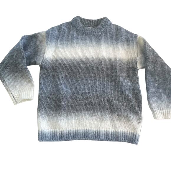 Zara Other - Zara Boys Blue Grey Ombre Long Sleeve Warm Cozy Sweater size 9-10